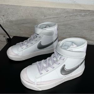 Nike Blazer Mid '77 "Pure Platinum/Metallic Silver" Boys Size 11C NEW Never Worn